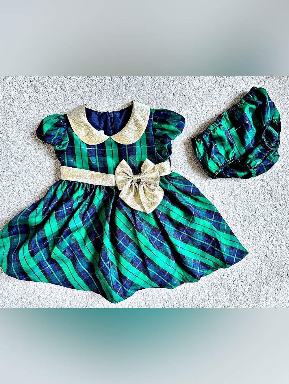 Bonnie Jean 2T Christmas Dress Set